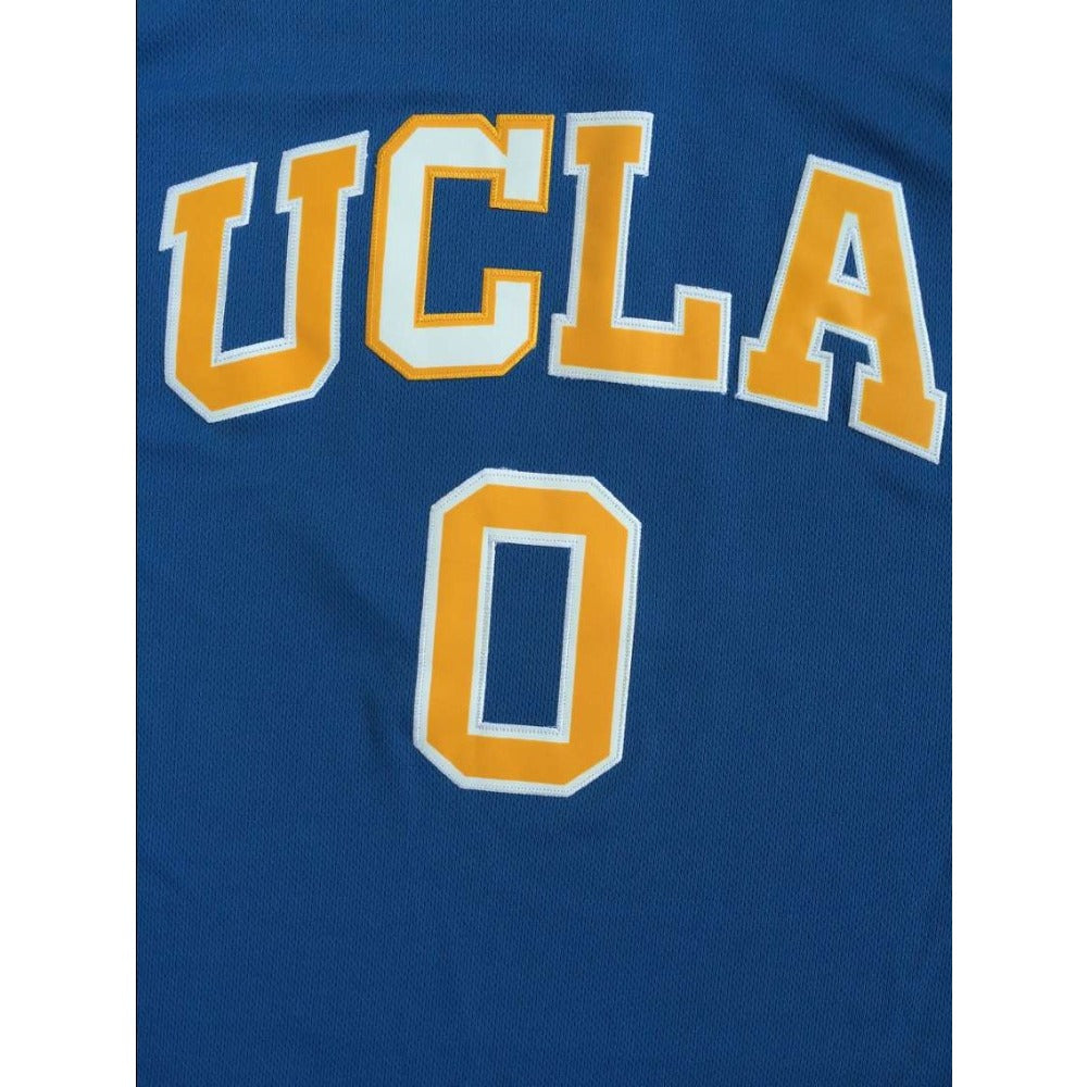 Retro Throwback RUSSELL WESTBROOK #0 UCLA College Baksetball Jersey Blue