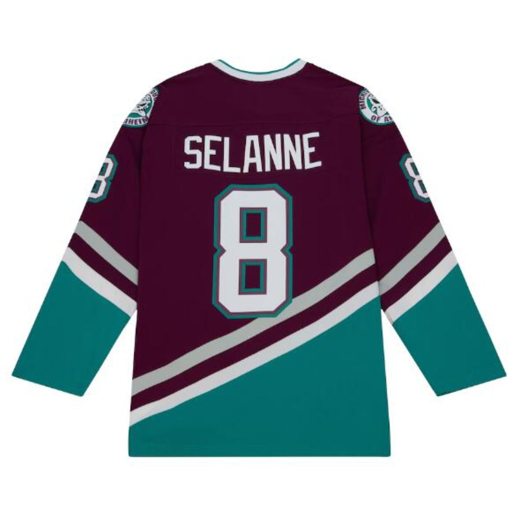 The Mighty Ducks Movie Hockey Jersey #8 Selanne Purple Color