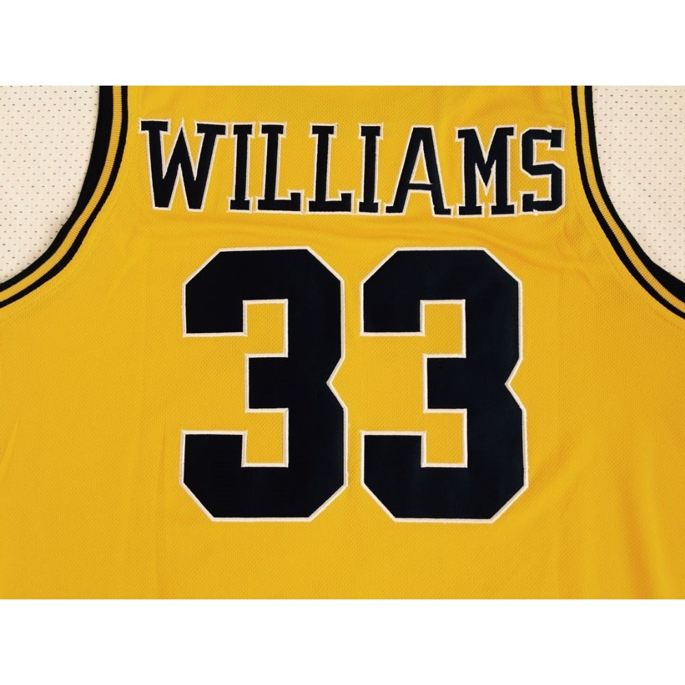 Jason Williams #33 Depont High School Throwback Jersey Yellow