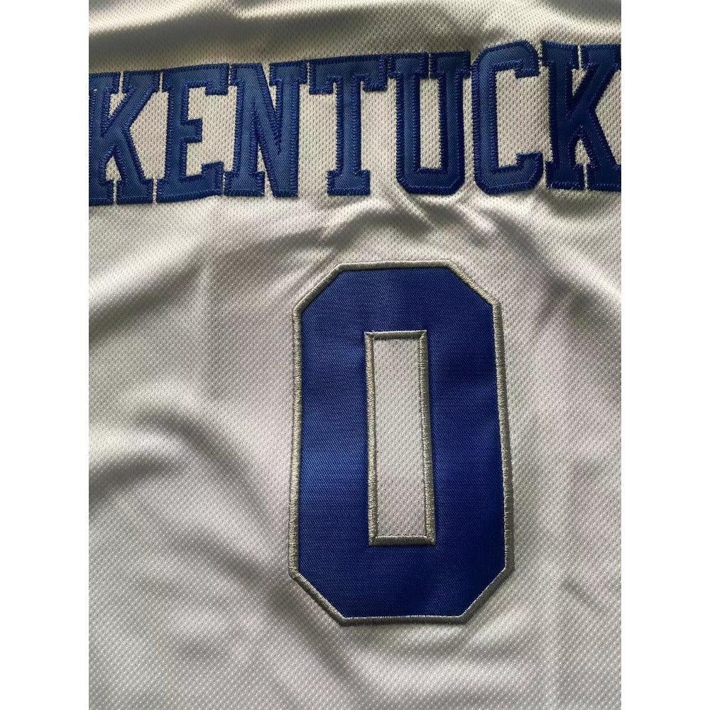 #0 Robert Dillingham Kentucky College Basketball Jersey White Limited