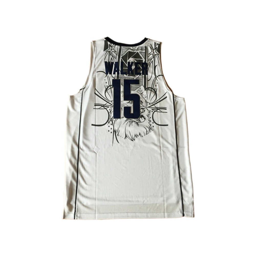 Retro Kemba Walker #15 Basketball Jersey White Color