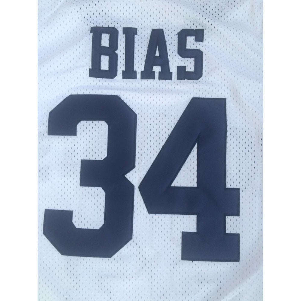 Len Bias #34 Vintage Wildcats High School  Basketball Jersey - Classic Retro Fan Gear White