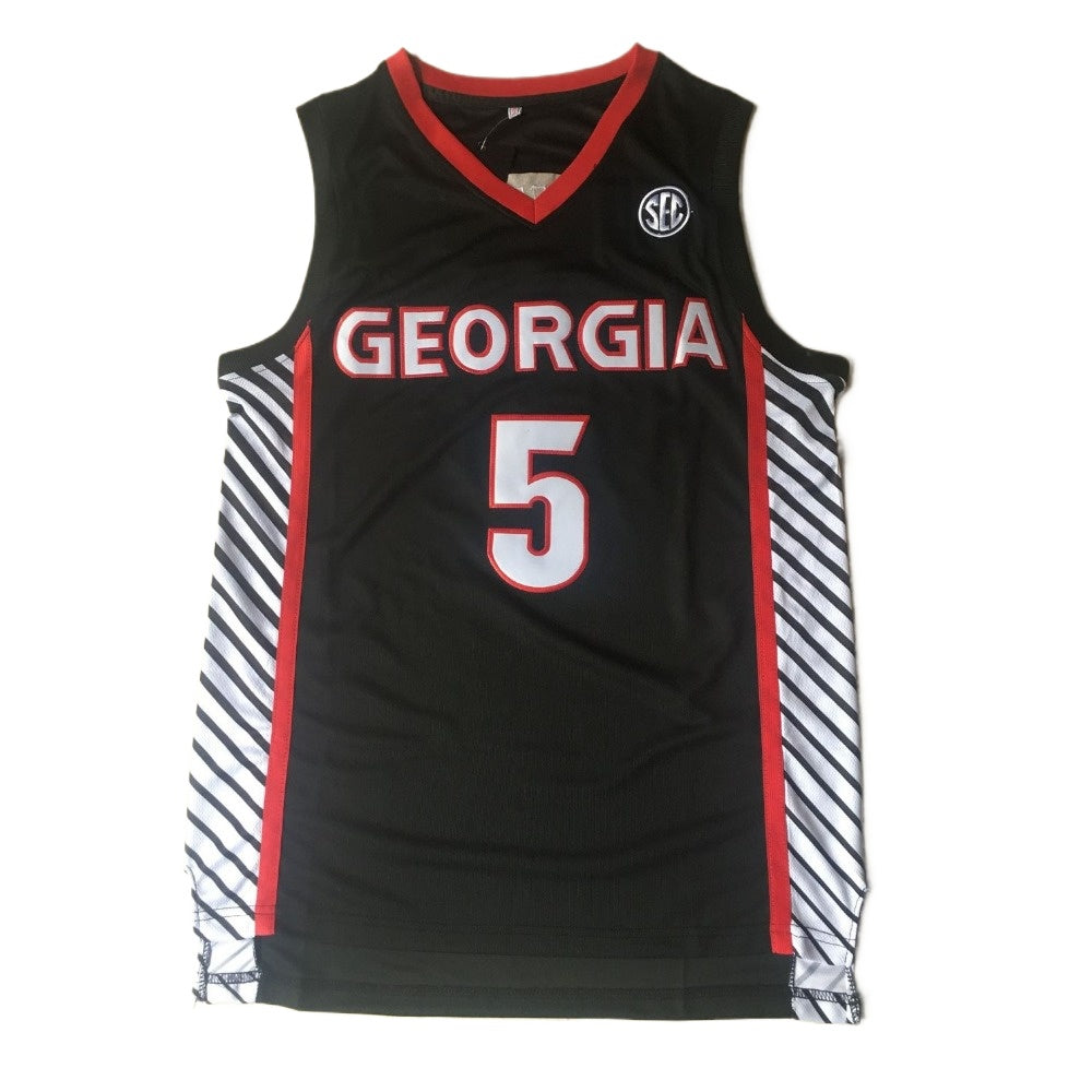 Anthony Edwards Georgia #5  Basketball Jersey College - Black