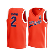 Load image into Gallery viewer, Kyrie Irving #2 Uncle Drew Harlem Buckets Basketball Jersey -Orange Embroidered