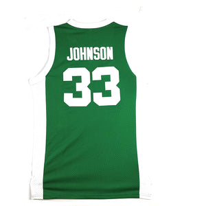 Magic Johnson #33 Michigan State Spartans College Basketball Green Jersey