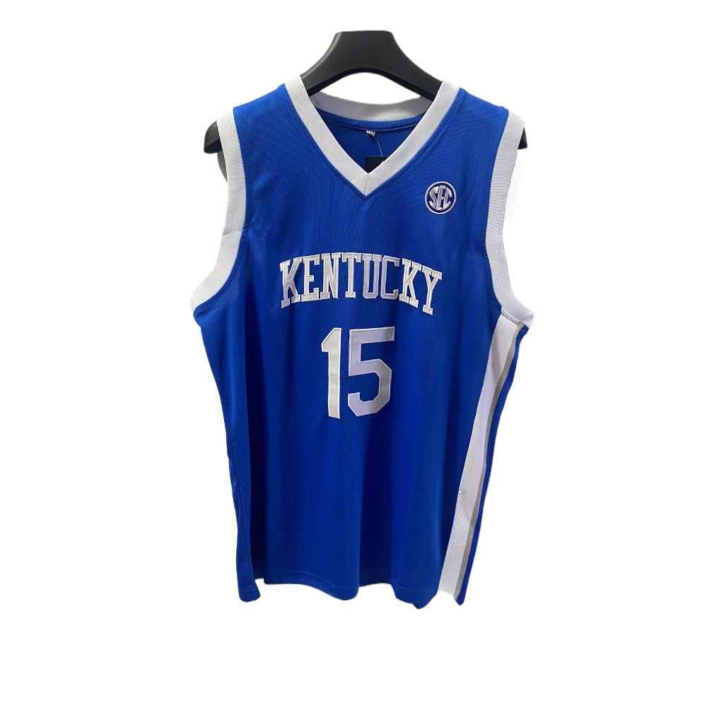 #15 Reed Sheppard Kentucky College Basketball Jersey New Blue