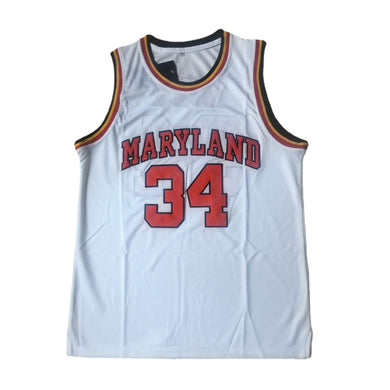 Len Bias #34 Maryland Terrapins College Basketball Jersey White