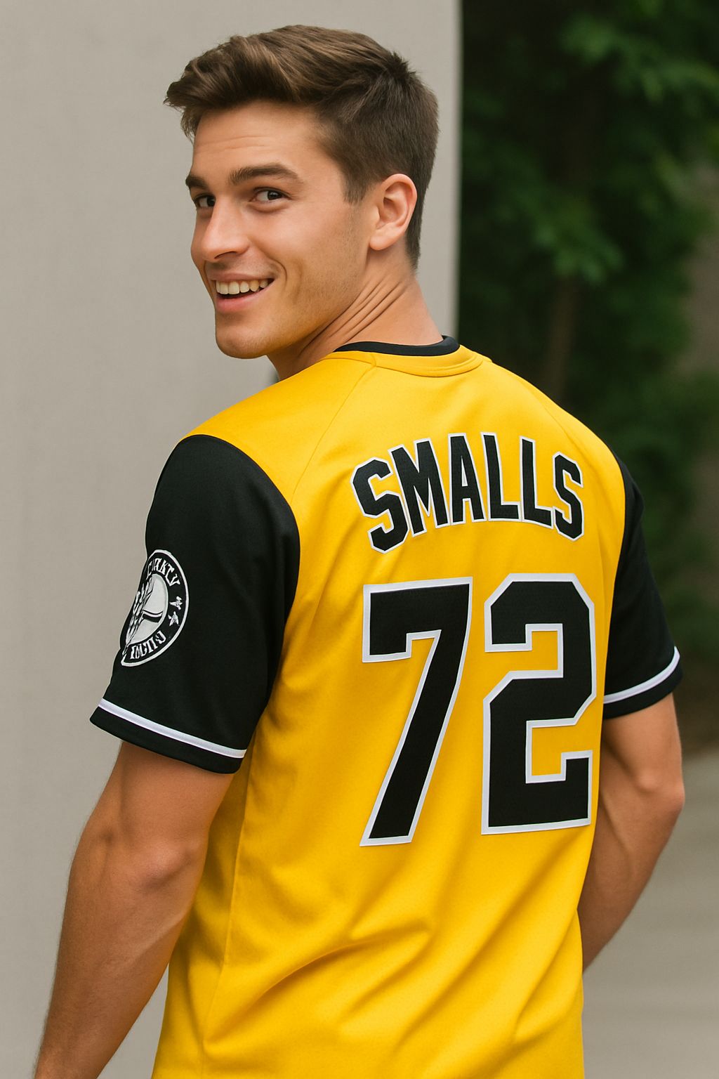 Biggie Smalls Bad Boy Baseball Jersey #72 Yellow Color