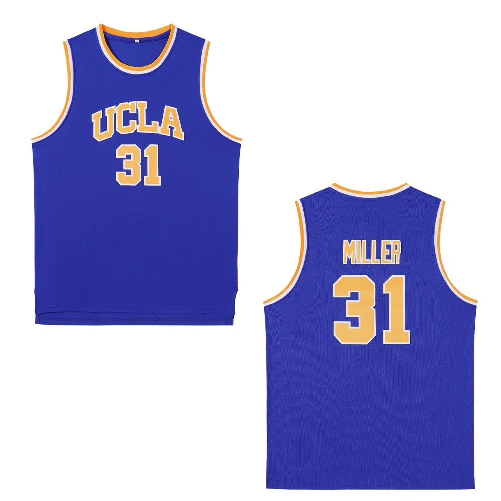 Reggie Miller #31 UCLA Basketball Jersey College - Blue