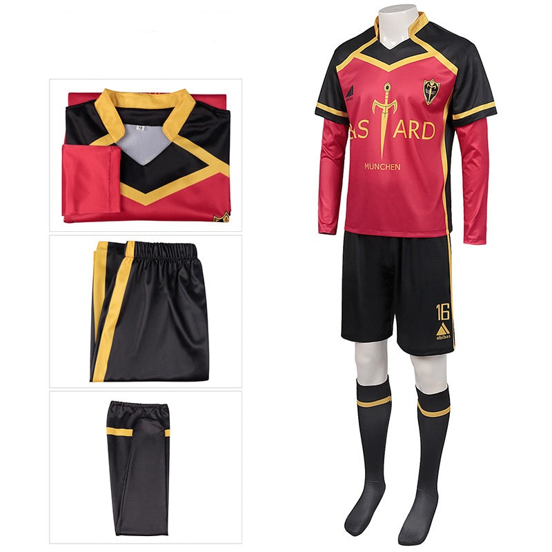 BLUE LOCK Jersey 4 5 7 8 11 13 14 Isagi Yoichi Bachira Meguru Chigiri Hyoma Team Cosplay Costume Jerseys Set Asia Size