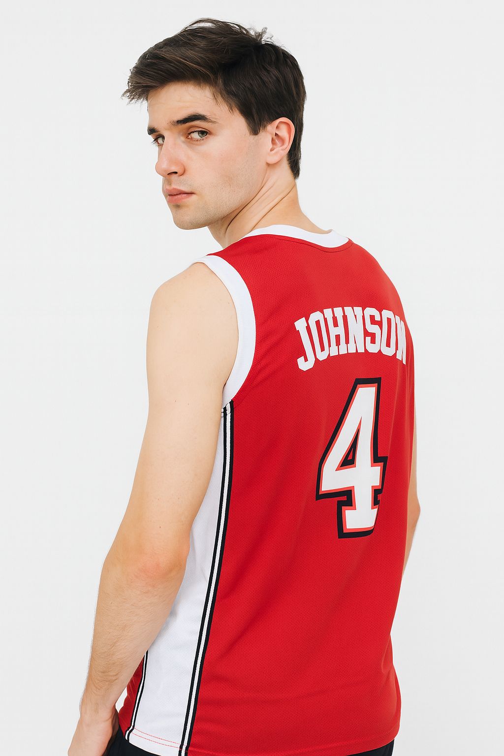 Larry Johnson #4 UNLV Rebels Retro Basketball Jersey Red