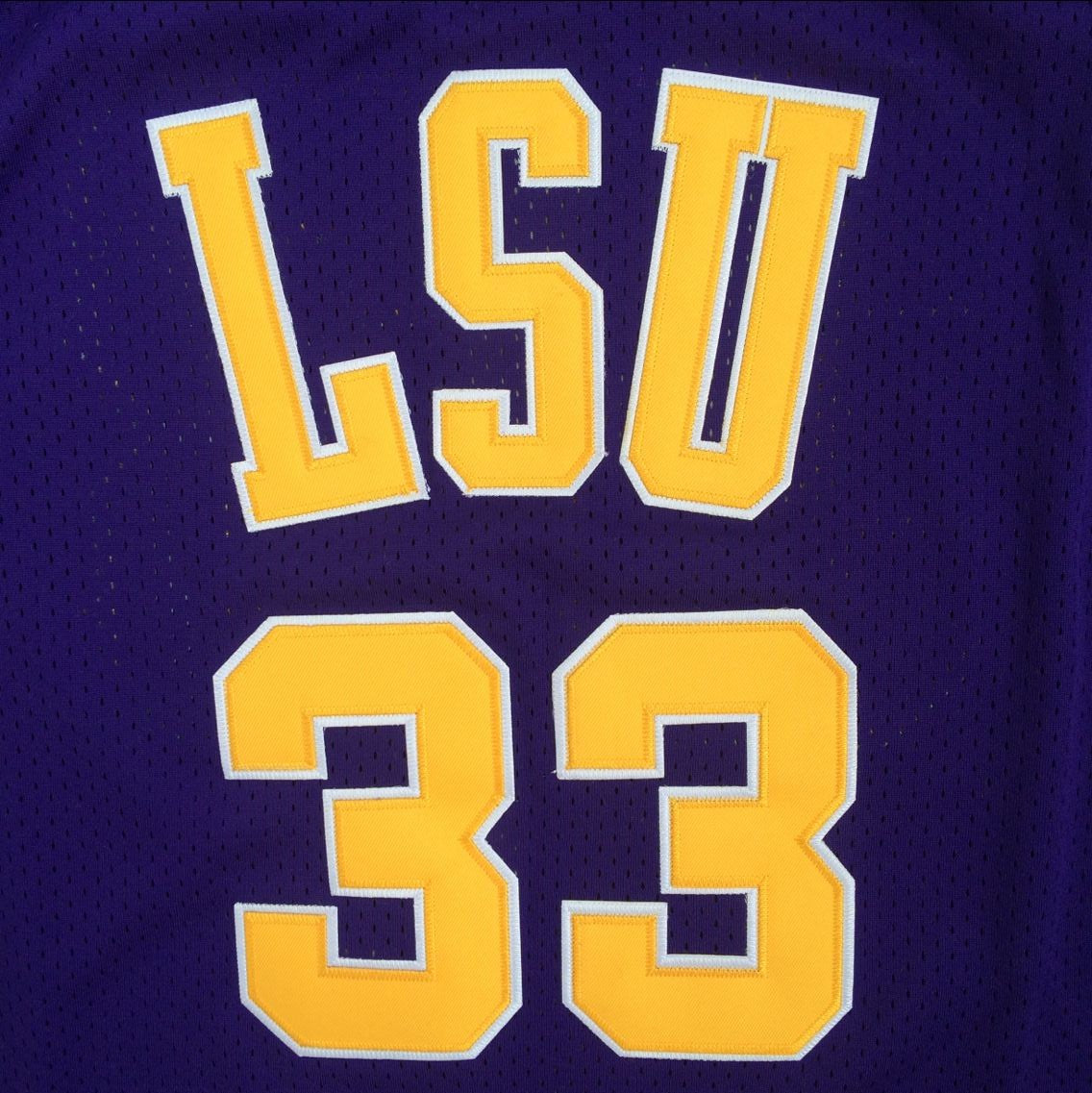 Custom Embroidered Retro LSU College Basketball Jersey Your Name Your Number Purple