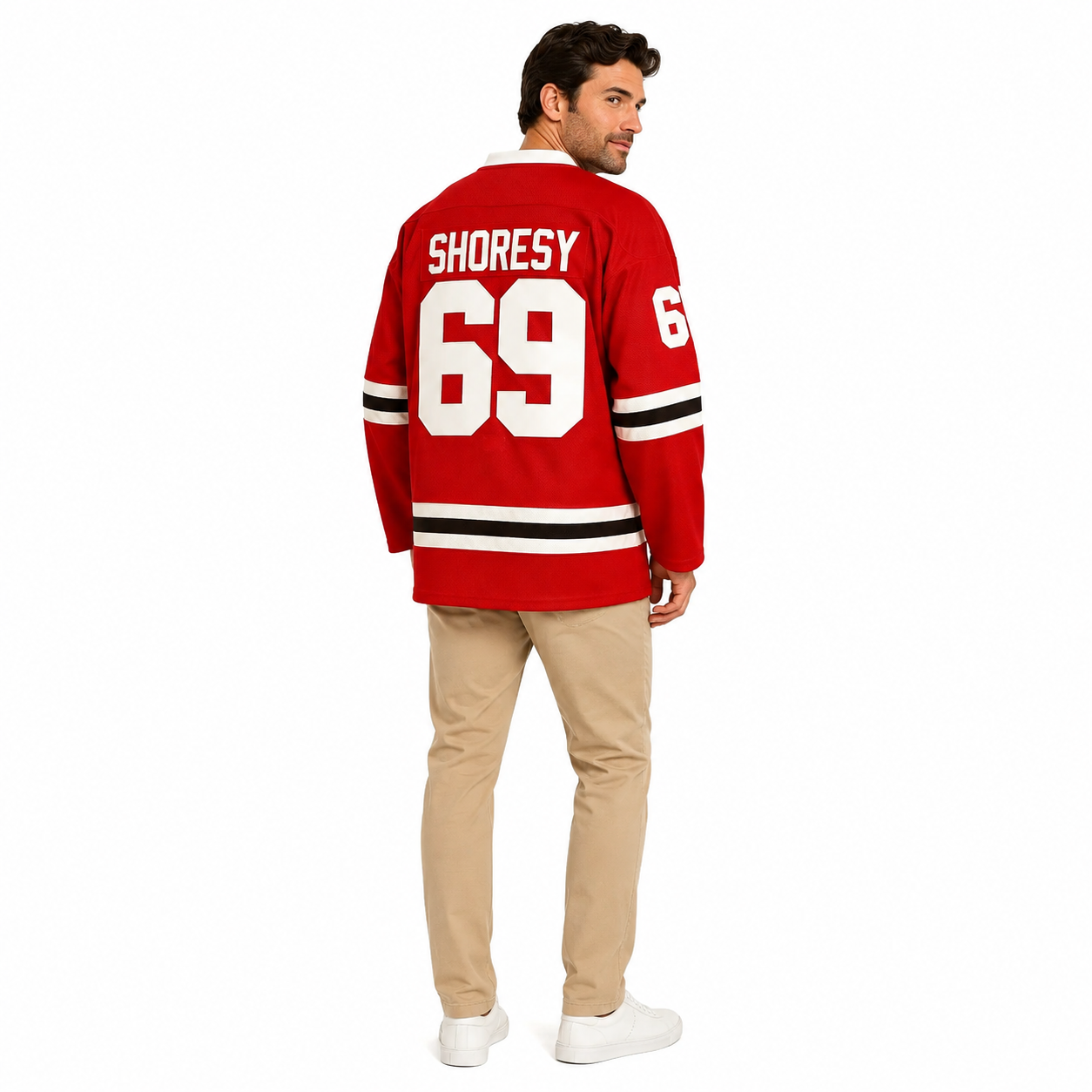 Irish #69 Shoresy Ice Hockey Jersey Red Color