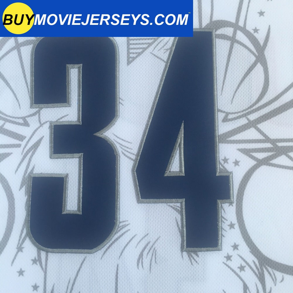 Retro #34 Allen NCAA College Basketball Jersey White