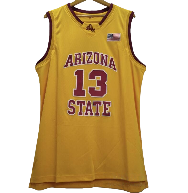 James Harden #13 Arizona State College Basketball Jersey Yellow