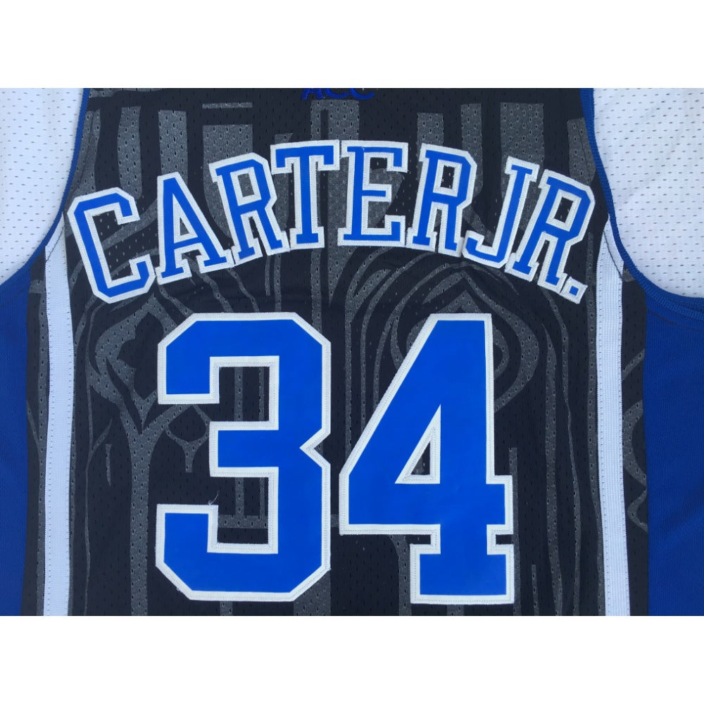 Duke #34 Wendell Carter Black Embroidered Basketball Jersey