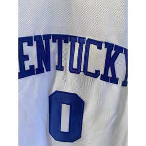 #0 Rob Dillingham Kentucky College Basketball Jersey White Embroidered