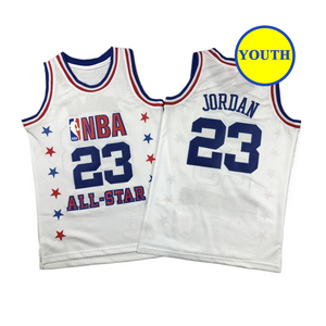 Kids Youth Jordan All Star Classic Throwback #23 Basketball Jersey White