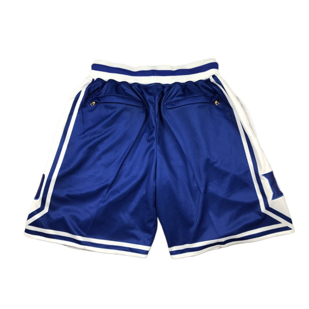 Classic Duke Shorts Sports Pants with Zip Pockets Blue Color