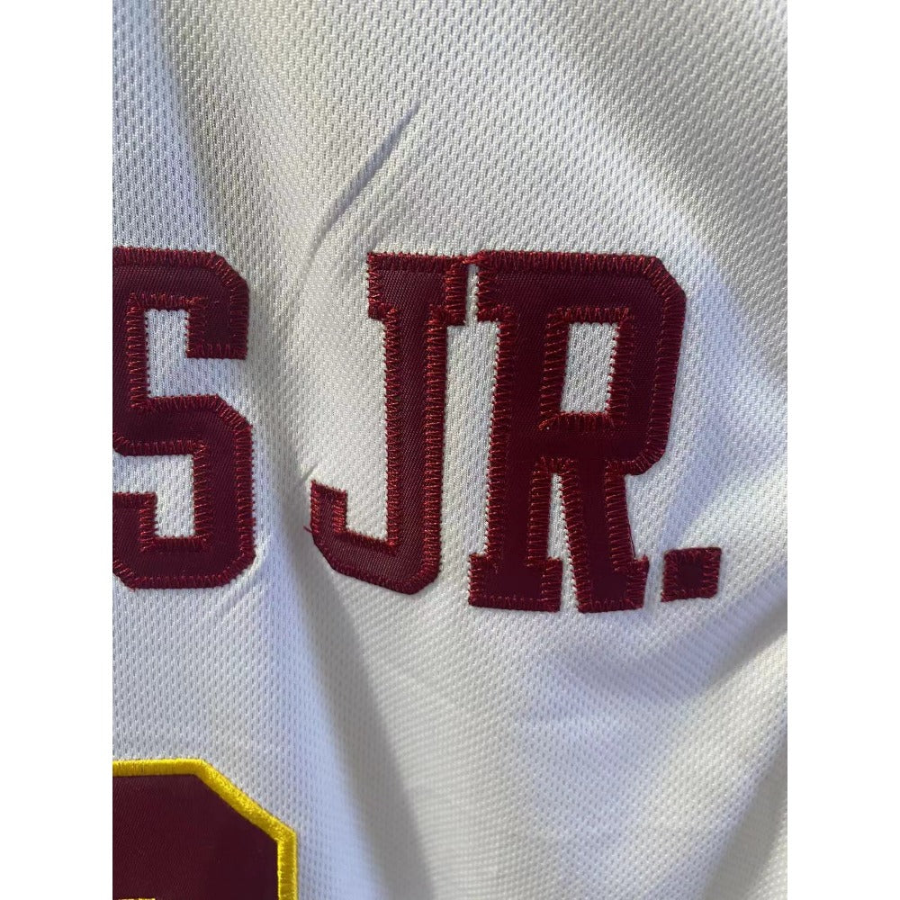 Bronny James JR.  6 USC College Basketball Jersey Embroidery White