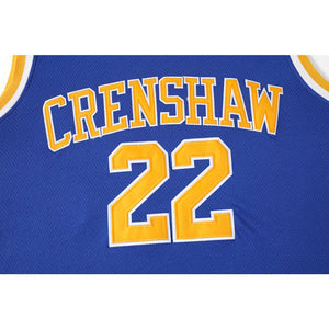 Love and Basketball Quincy McCall #22 Basketball Movie Jersey Blue