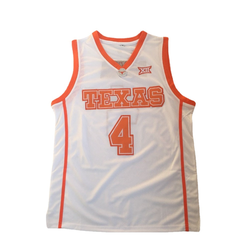 Mohamed Bamba #4 Texas University Basketball Jersey College