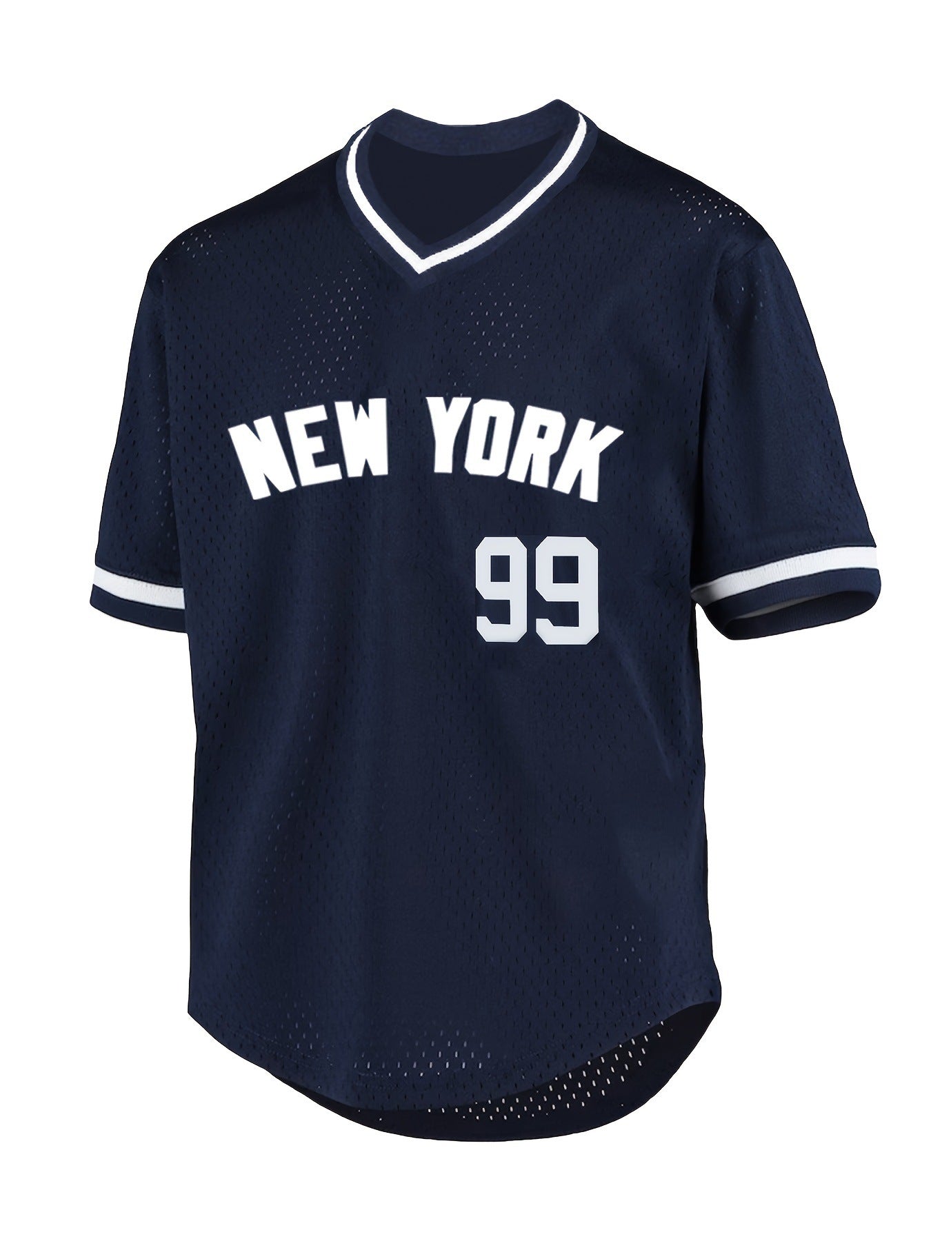 Classic New York #99 Football Jersey Mesh T-Shirt