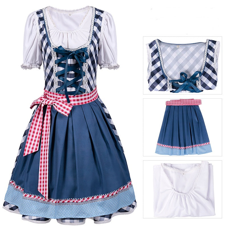 Dirndl Dress Bavarian German Traditional Oktoberfest Clothing for Women and Men