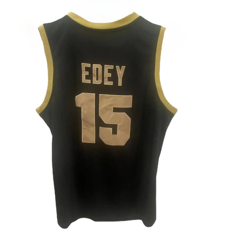 Zach Edey #15 Purdue Custom Retro Men Basketball Jersey Stitched  - Black