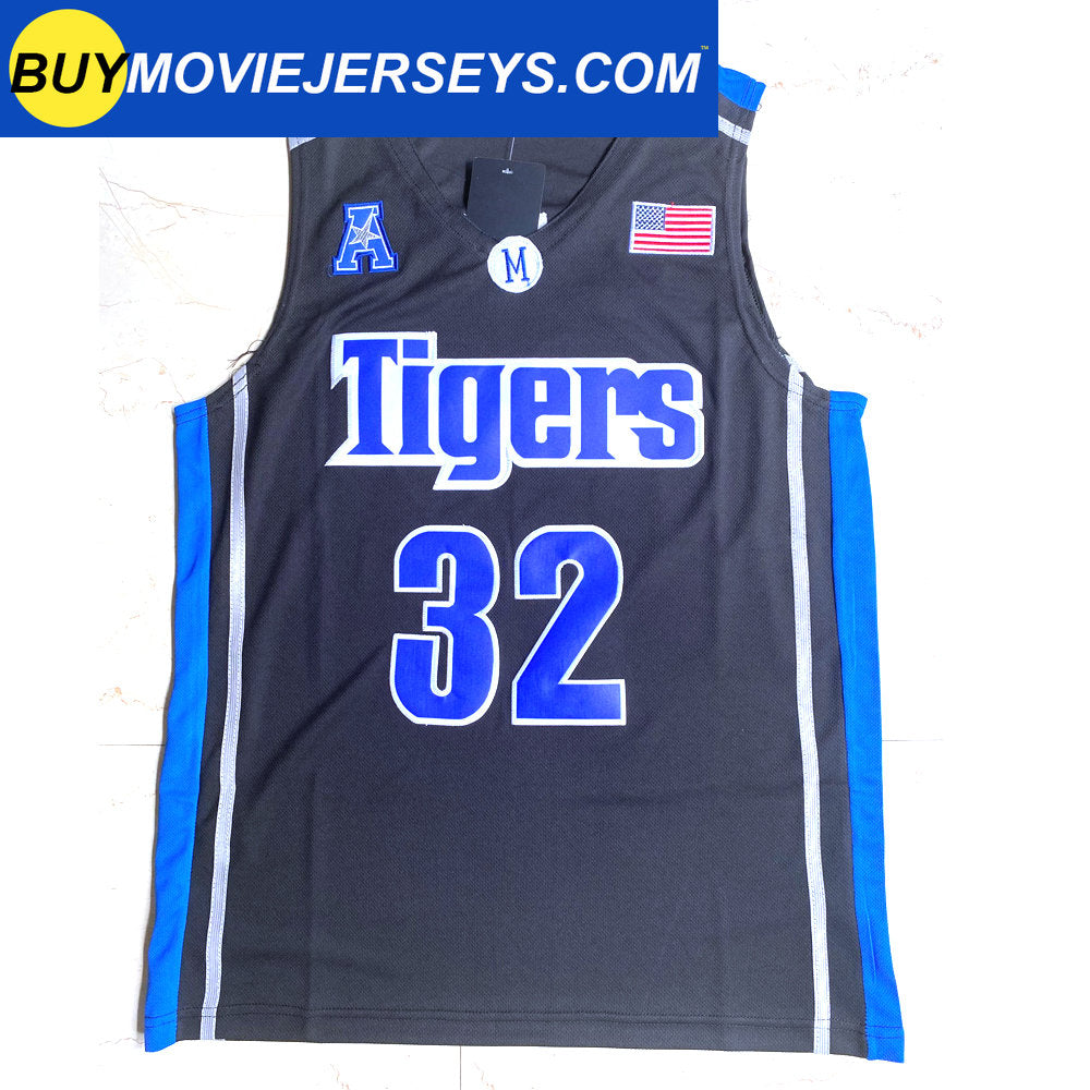 Memphis Tigers #32 James Wiseman Men's Basketball Black Jersey