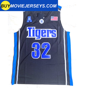 Customize Memphis Tigers #32 James Wiseman Men's Basketball Black Jersey