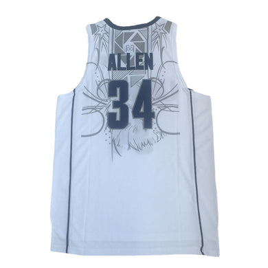 Retro Uconn Huskies #34 Allen NCAA College Basketball Jersey White