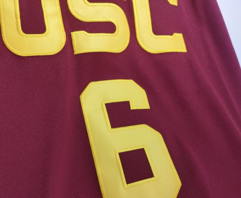 Bronny James JR.  6 USC College Basketball Jersey Embroidery