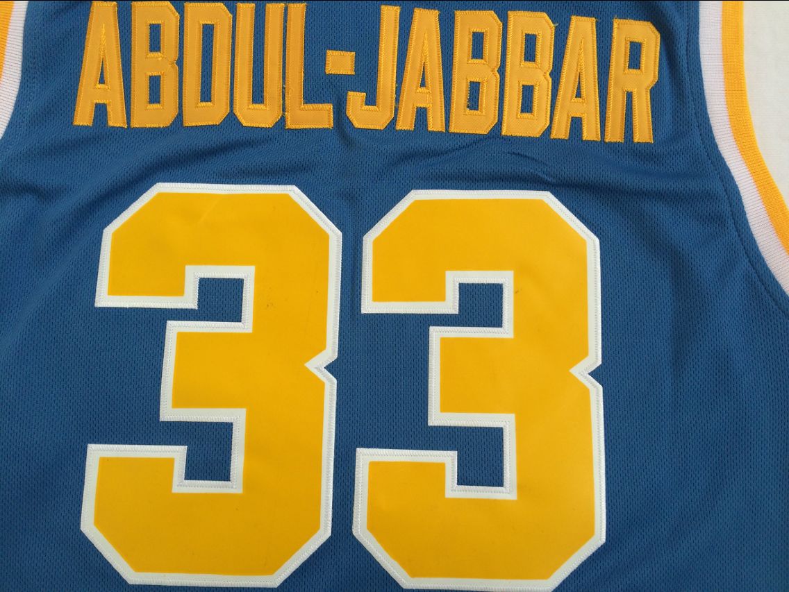 UCLA Kareem Abdul Jabbar #33 Basketball Jersey - Blue