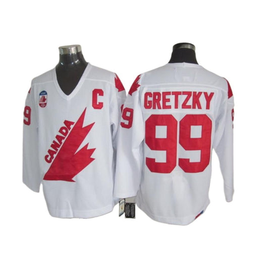 Wayne Gretzky #99 Team Canada Hockey jersey - White