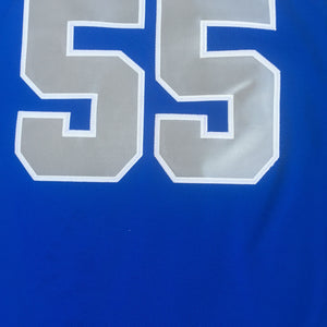 Lorenzen Wright #55 Memphis University Basketball Jersey Blue
