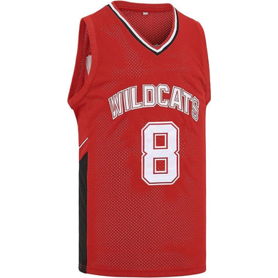 CHAD DANFORTH #8 EAST Wildcats High School Musical Basketball Jersey