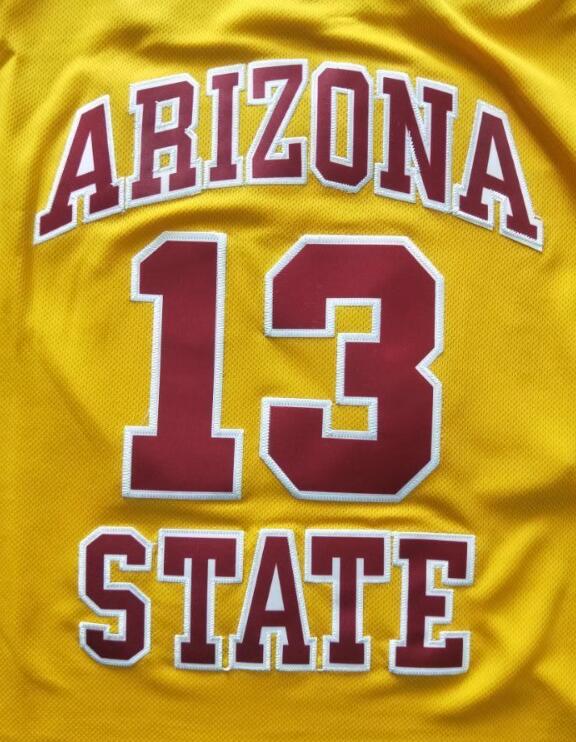 James Harden #13 Arizona State College Basketball Jersey Yellow