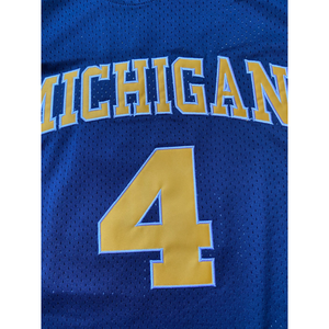 Chris Webber #4 Michigan Basketball Jersey College Customize Dark Blue
