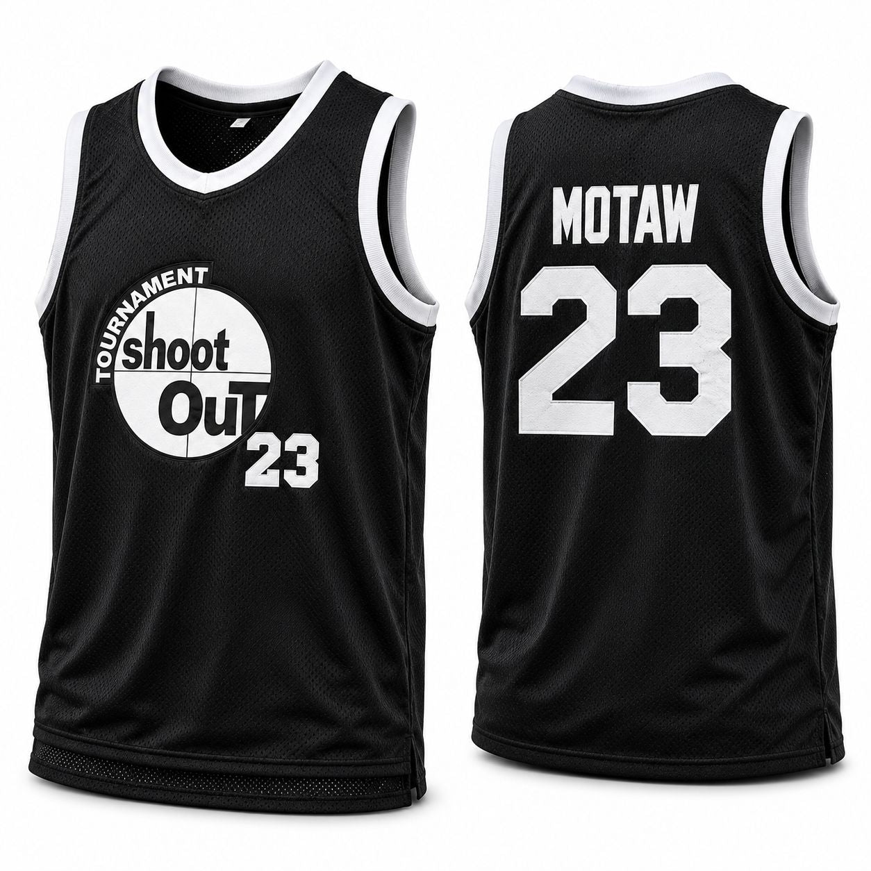 Above the Rim Shoot Out Black Basketball Jerseys – #96, #23 & #2