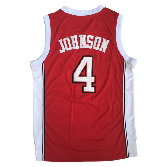 Larry Johnson #4 UNLV Rebels Retro Basketball Jersey Red