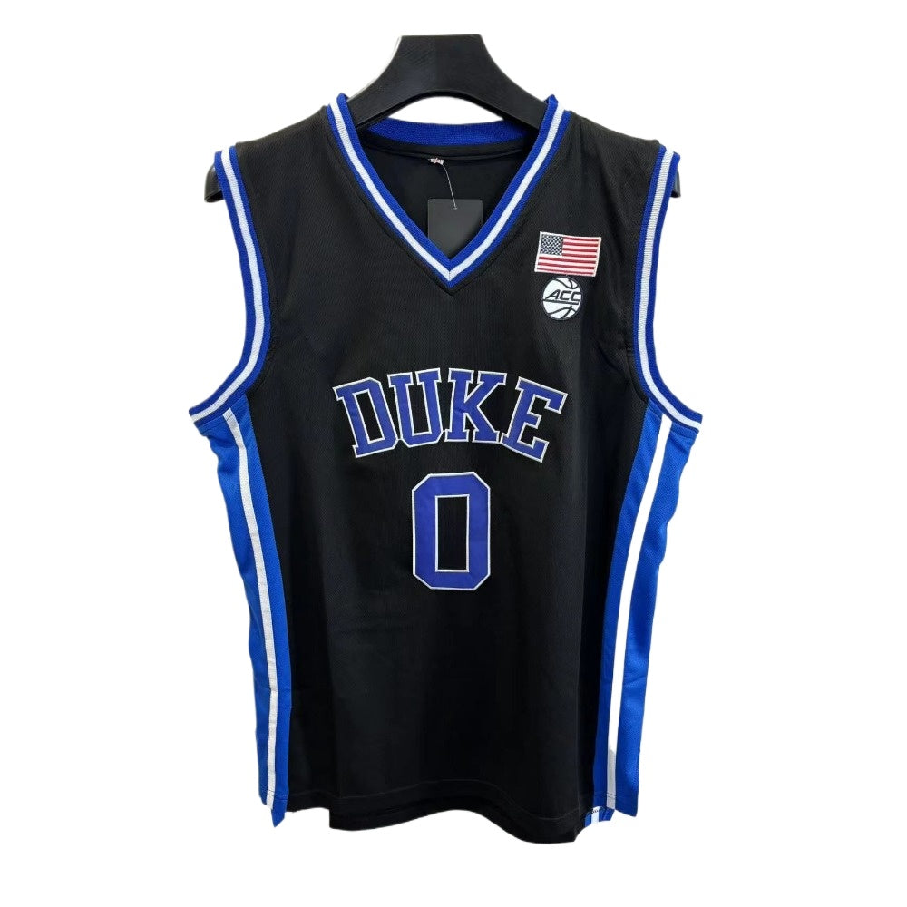 Jared McCain #0 Duke College Basketball Jersey - Black Embroidery