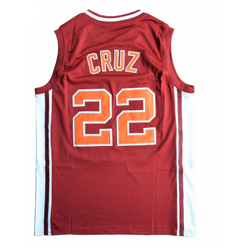 Classic Vintage Throwback Timo Cruz 22 Richmond Oilers Away Movie COACH CARTER Basketball Jersey