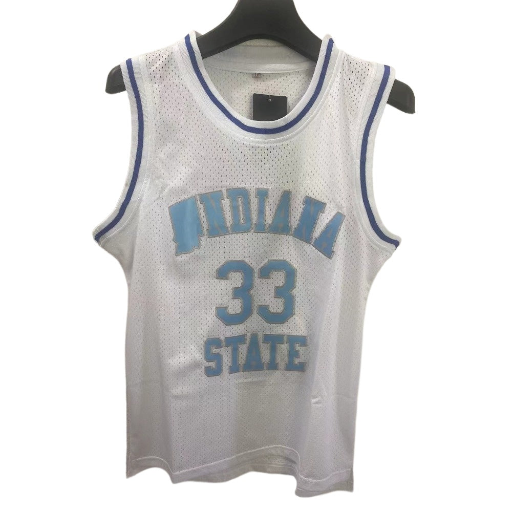 Larry Bird #33 Indiana State Basketball Throwback Jersey