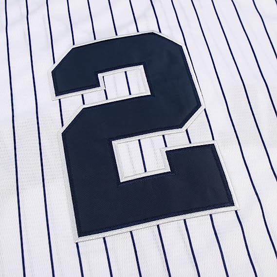 Celebrate Baseball History with Mr. November Men's #2 Jeter Retro Baseball Jersey