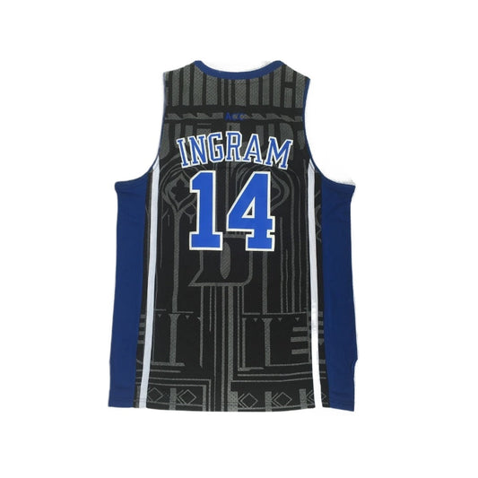 Custom  #14 Brandon Ingram Basketball Basketball Jersey Black