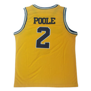 Michigan Wolverines #2 Jordan Poole College Jersey Yellow