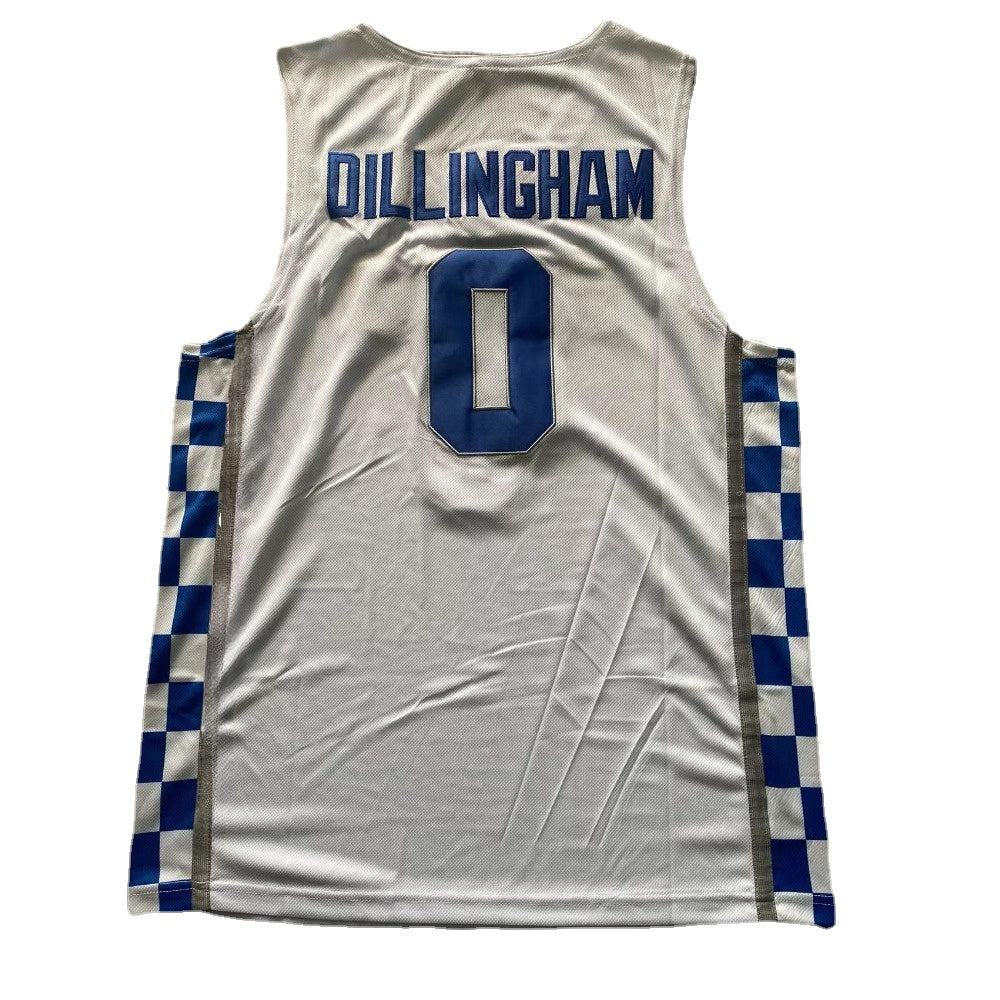 #0 Robert Dillingham Kentucky College Basketball Jersey White Limited