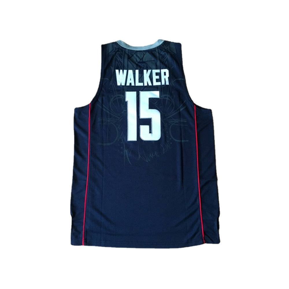 Retro Kemba Walker #15 UConn  Basketball Jersey