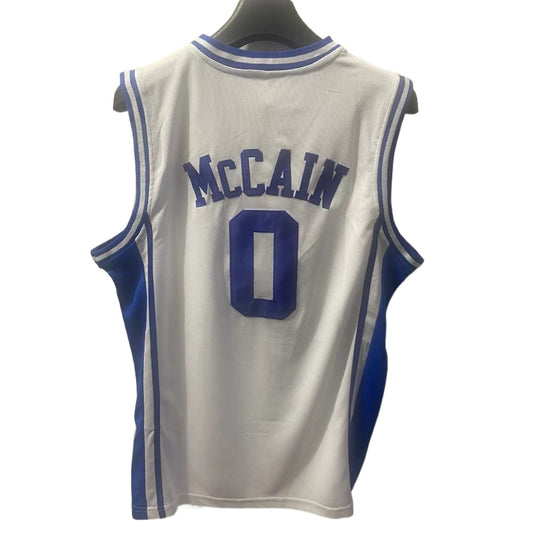 Jared McCain #0 Duke College Basketball Jersey - White Embroidery